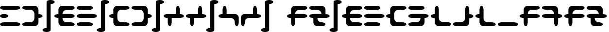 DEOXY Regular font - deoxy.ttf