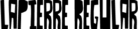 LaPierre Regular font - lapierre.ttf