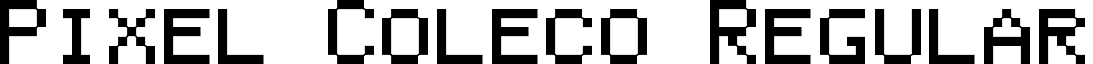 Pixel Coleco Regular font - Pixel_Coleco.otf