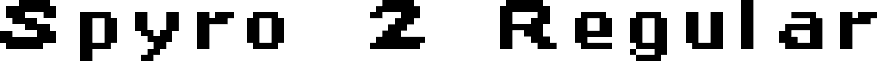 Spyro 2 Regular font - SPRYRO_2.ttf
