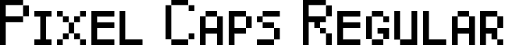 Pixel Caps Regular font - Pixel_Caps.ttf