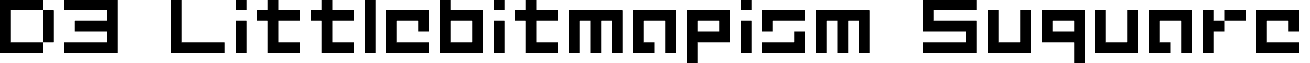 D3 Littlebitmapism Suquare font - d3littlebitmapisms.ttf