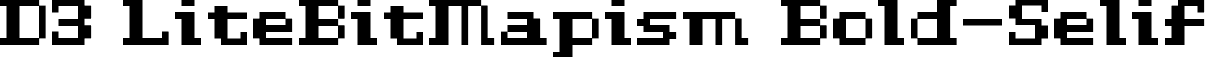 D3 LiteBitMapism Bold-Selif font - D3LitebitmapismBS.ttf