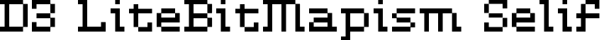D3 LiteBitMapism Selif font - D3LitebitmapismS.ttf