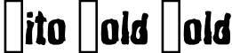 Bito Bold Bold font - Bito.ttf