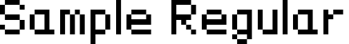 Sample Regular font - Sample_font_by_fleisch2.ttf