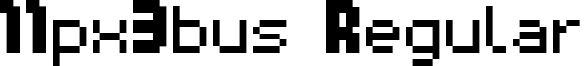 11px3bus Regular font - 11px3bus.ttf