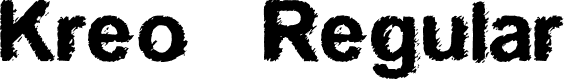 Kreo Regular font - Kreo.ttf