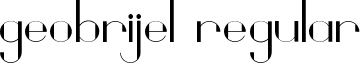 Geobrijel Regular font - Geobrijel.ttf