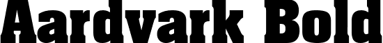 Aardvark Bold font - Aardvark Bold.ttf