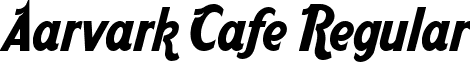 Aarvark Cafe Regular font - AarvarkCafe.ttf