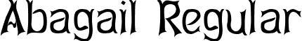 Abagail Regular font - AbagailRegular.ttf