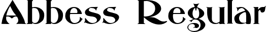 Abbess Regular font - ABBESS__.TTF