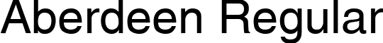 Aberdeen Regular font - Aberdeen.ttf