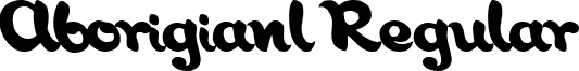 Aborigianl Regular font - AborigianlRegular.ttf