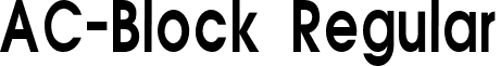 AC-Block Regular font - ACBlock.ttf