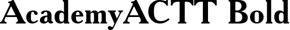 AcademyACTT Bold font - ACD75_AC.ttf