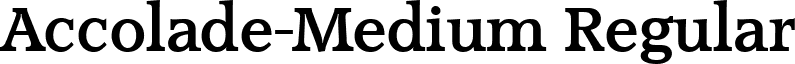 Accolade-Medium Regular font - Accolade-Medium.ttf