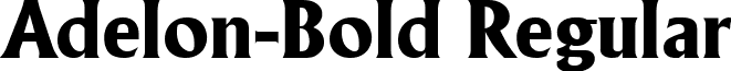 Adelon-Bold Regular font - Adelon-Bold.ttf