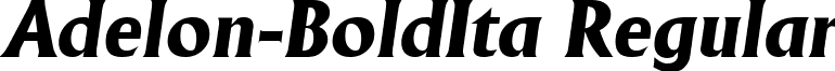 Adelon-BoldIta Regular font - Adelon-BoldIta.ttf