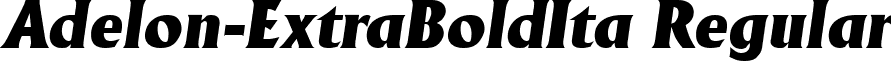 Adelon-ExtraBoldIta Regular font - Adelon-ExtraBoldIta.ttf