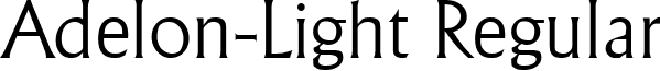 Adelon-Light Regular font - Adelon-Light.ttf