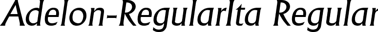 Adelon-RegularIta Regular font - Adelon-RegularIta.ttf