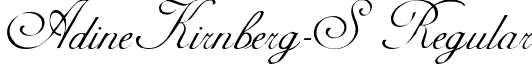 AdineKirnberg-S Regular font - ADINE.ttf