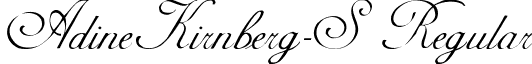 AdineKirnberg-S Regular font - AdineKirnberg-S.ttf