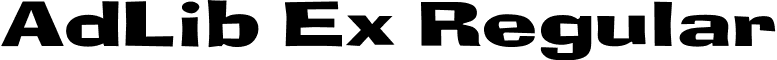 AdLib Ex Regular font - AdLibEx.ttf