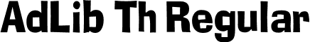 AdLib Th Regular font - AdLibTh.ttf