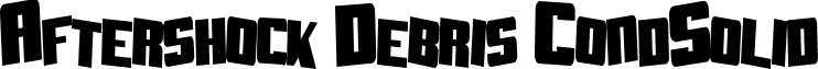 Aftershock Debris CondSolid font - AFTEDCS.ttf