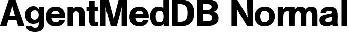 AgentMedDB Normal font - AgentMedDBNormal.ttf