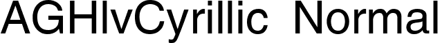 AGHlvCyrillic Normal font - AGHLV-N.ttf