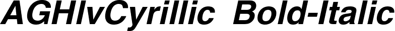 AGHlvCyrillic Bold-Italic font - AGHLV-BI.ttf