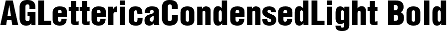 AGLettericaCondensedLight Bold font - AGLETLB.ttf