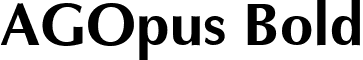 AGOpus Bold font - AGOPUSB.TTF