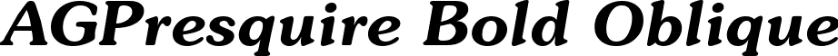AGPresquire Bold Oblique font - AGPBO___.ttf