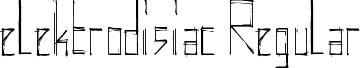 elektrodisiac Regular font - elektro.ttf