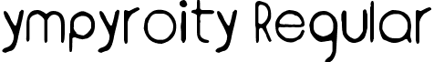 ympyroity Regular font - ympyroity.ttf