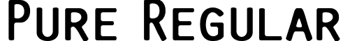 Pure Regular font - Pure-Capital.ttf