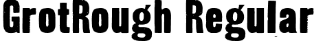 GrotRough Regular font - GROTR___.TTF