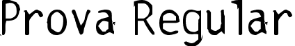 Prova Regular font - BGTHC_.ttf