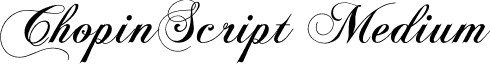 ChopinScript Medium font - ChopinScript.otf