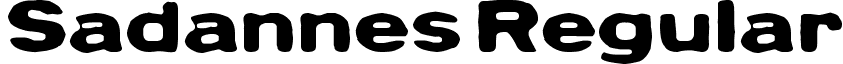 Sadannes Regular font - Sadannes.ttf