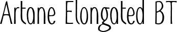 Artane Elongated BT font - ArtaneElongatedBT.ttf