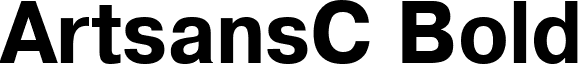 ArtsansC Bold font - AXCARTBD.ttf