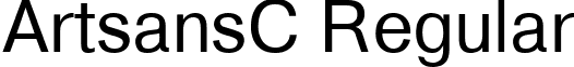 ArtsansC Regular font - AXCART.ttf