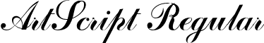 ArtScript Regular font - ARS.ttf