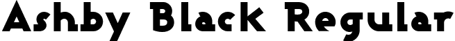 Ashby Black Regular font - ASHBBL.ttf